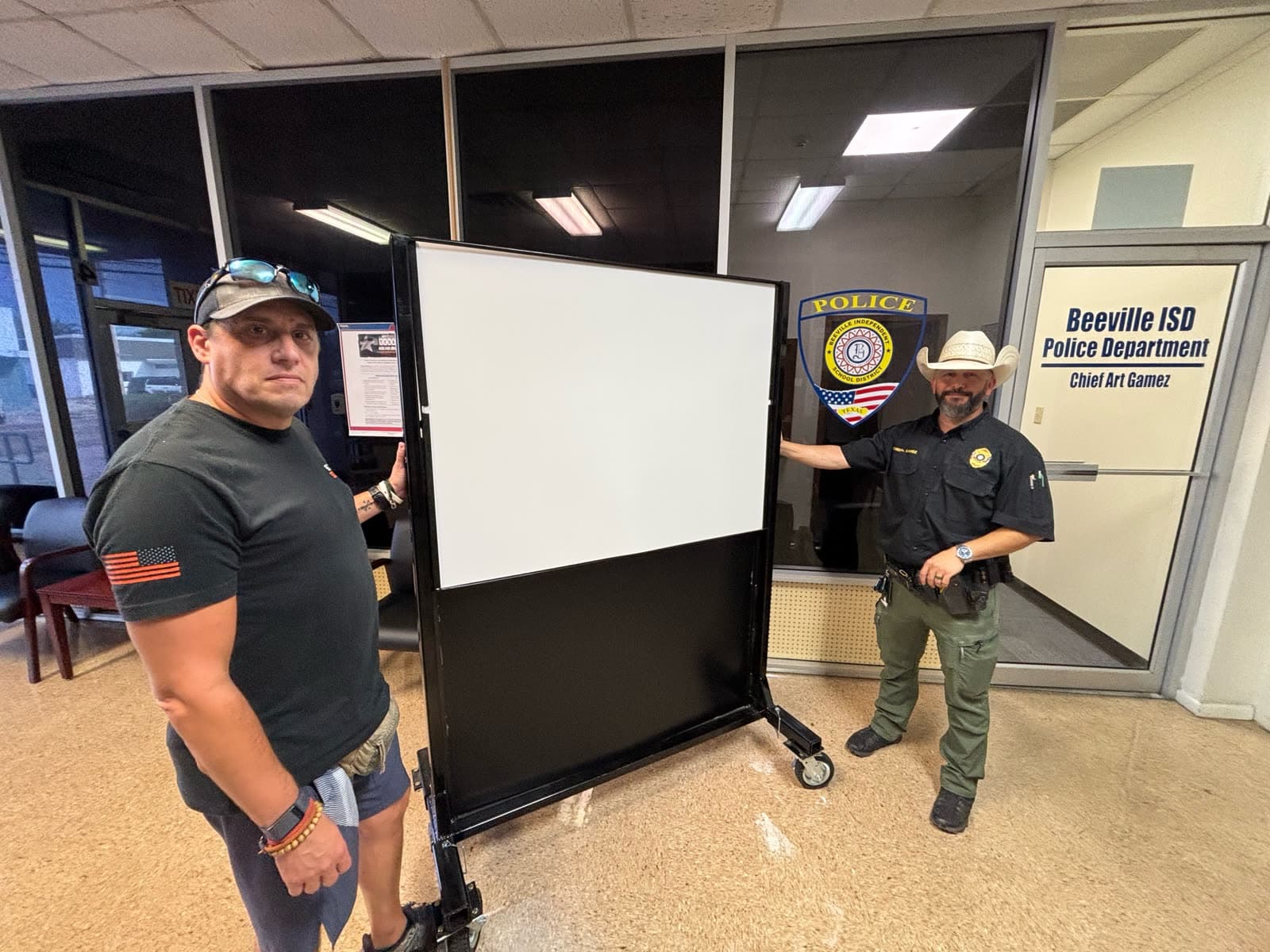 A.S.E.S.S. Board delivered to the Beeville ISD Police Department